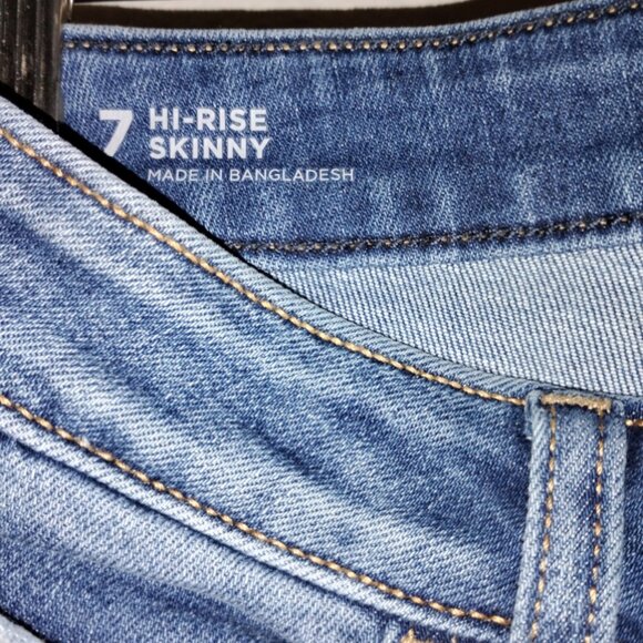 Arizona Jeans Co. Hi-Rise Slim Fit Skinny Jeans in Medium Tarnish Size 7 - Picture 3 of 5